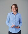 Prúžkovaná dámska košeľa Perano Semi fitted dlhý rukáv Brook Taverner Easy Care