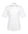Pilotka košeľa dámska krátky rukáv Trapani slim fit biela bavlna Non Iron