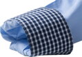 Dámska smart casual košeľa jednofarebná s károvaným kontrastom Popelín Easy Care