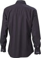 Pánska smart casual košeľa jednofarebná s károvaným kontrastom Popelín Easy Care