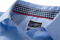 Pánska smart casual košeľa jednofarebná s károvaným kontrastom Popelín Easy Care