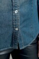 Dámska denim košeľa s dlhým rukávom