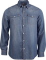 Pánska denim košeľa s dlhým rukávom