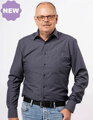 Marvelis Modern Fit pánska košeľa dlhý rukáv 100% popelín sivá