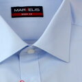 Marvelis Body Fit pánska košeľa 100% popelín modrá predĺžený rukáv