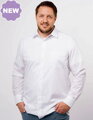 Marvelis Comfort Fit pánska košeľa dlhý rukáv 100% popelín biela