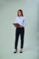 Dámske spoločenské nohavice Hempel Slim Leg Brook Taverner - Nezakončená dĺžka 91,5 cm
