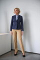 Dámske smart casual nohavice ku kostýmu Eleanor Slim Leg Brook Taverner - Nezakončená dĺžka 91,5 cm
