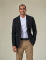 Pánske casual sako Rory Slim Fit Jersey Stretch Brook Taverner - Bežná dĺžka