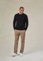 Pánske nohavice elastické Chino Denver Classic fit Brook Taverner Bežná dĺžka 80 cm
