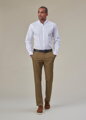 Pánske elastické Chino Leo Slim Fit Brook Taverner - Nezakončená dĺžka 91 cm