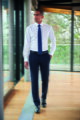 Pánske nohavice k obleku Holbeck Slim Fit Brook Taverner - Nezakončená dĺžka 92 cm