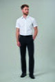Pánske nohavice k obleku Pegasus Slim Fit Brook Taverner - Nezakončené 91.5 cm