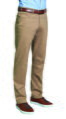 Pánské kalhoty chino Brunswick Tailored fit s pěti kapsami - Nezakončené 91 cm