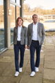 Pánske džínsy Boulder Tailored Fit Brook Taverner - Bežná dĺžka 80 cm