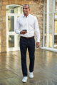 Pánske džínsy Boulder Tailored Fit Brook Taverner - Bežná dĺžka 80 cm