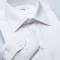 SmartMen smotanová košeľa na svadbu jednoduchá manžeta strih slim fit
