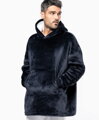Pončo mikina Sherpa fleece Kariban unisex