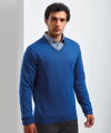 Pánsky pletený sveter s výstrihom do V