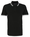 Pánske polo s kontrastnými detailmi na golieri a rukávoch