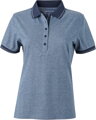 Dámske džersejové melírované polo James & Nicholson