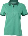 Dámske džersejové melírované polo James & Nicholson
