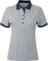 Dámske džersejové melírované polo James & Nicholson