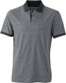 Pánske džersejové melírované polo James & Nicholson