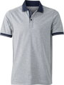Pánske džersejové melírované polo James & Nicholson