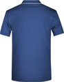 Pánske piqué polo s légou v kontraste & prúžkom 100% česaná bavlna James Nicholson