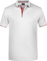 Pánske piqué polo s légou v kontraste & prúžkom 100% česaná bavlna James Nicholson
