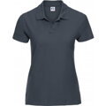Dámské polo piqué česaná bavlna Russell tmavě modrá Navy