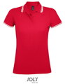 Priliehavé dámske polo s kontrastnými prvkami SOL´S