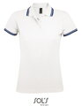 Priliehavé dámske polo s kontrastnými prvkami SOL´S