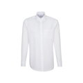 Pánská popelínová elegantní bílá non iron košile s dlouhým rukávem Seidensticker