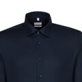 Pánska tmavo modrá Navy nežehlivá Slim fit košeľa s dlhým rukávom Seidensticker