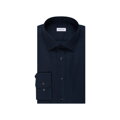 Pánska tmavo modrá Navy nežehlivá Slim fit košeľa s dlhým rukávom Seidensticker
