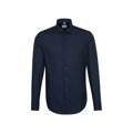 Pánska nežehlivá košeľa Slim fit s dlhým rukávom tmavo modrá Navy Seidensticker