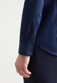 Luxusná pánska Navy košeľa Seidensticker Cover Slim fit s kontrastom