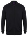 Pánsky pletený cardigan na zips bomber Henbury