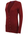 Dámsky Slim fit pletený cardigan do V Henbury