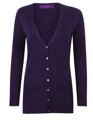 Dámsky Slim fit pletený cardigan do V Henbury