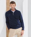 Unisex mikina s krátkym zipsom do 1/4 Henbury