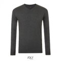 Pánsky pletený Slim fit pulóver do V Sol's