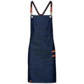 Dámska zástera Bib Apron Denim 100% bavlna
