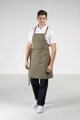 Štýlová laclová zástera Unisex Bib Apron 100% bavlna