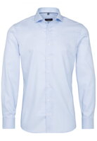 Nežehlivá košile ETERNA Slim Fit stretch modrá károvaná s kontrastem Non iron Business styl
