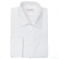 Biela košeľa s manžetovými gombíkmi Non Iron SmartMen pre mužov