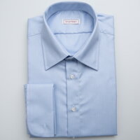 Luxusná pánska košeľa s manžetovými gombíkmi nebesky modrá SmartMen