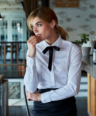 Dámska luxusná elastická blúzka Slim fit Easy Iron